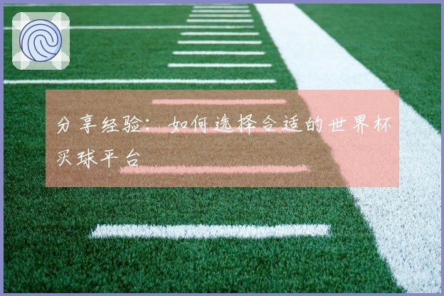 分享经验：如何选择合适的世界杯买球平台